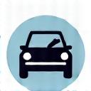 Icon representing a license plate.