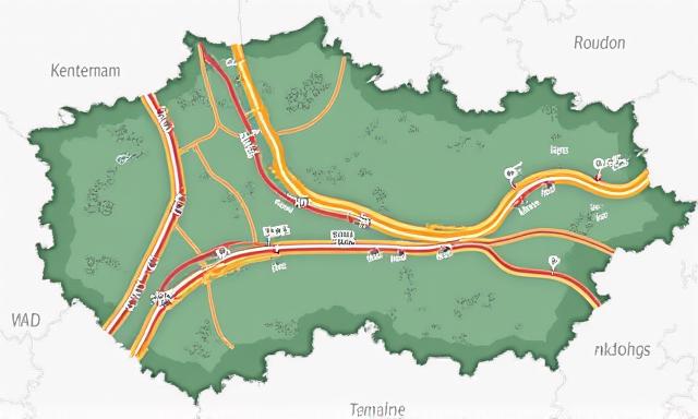 A map of the Czech Republic highlighting the motorway network where a vignette is required.